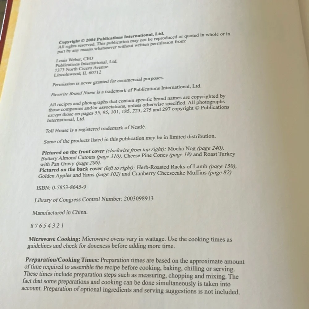 Old-Fashioned Holiday‎ Recipes Book - Hard Cover
